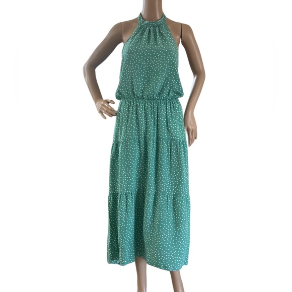 PRETTYGARDEN Halter Neck Sleeveless Long Maxi Dress - Picture 1 of 4